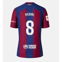 Dámy Fotbalový dres Barcelona Pedri Gonzalez #8 2023-24 Domácí Krátký Rukáv